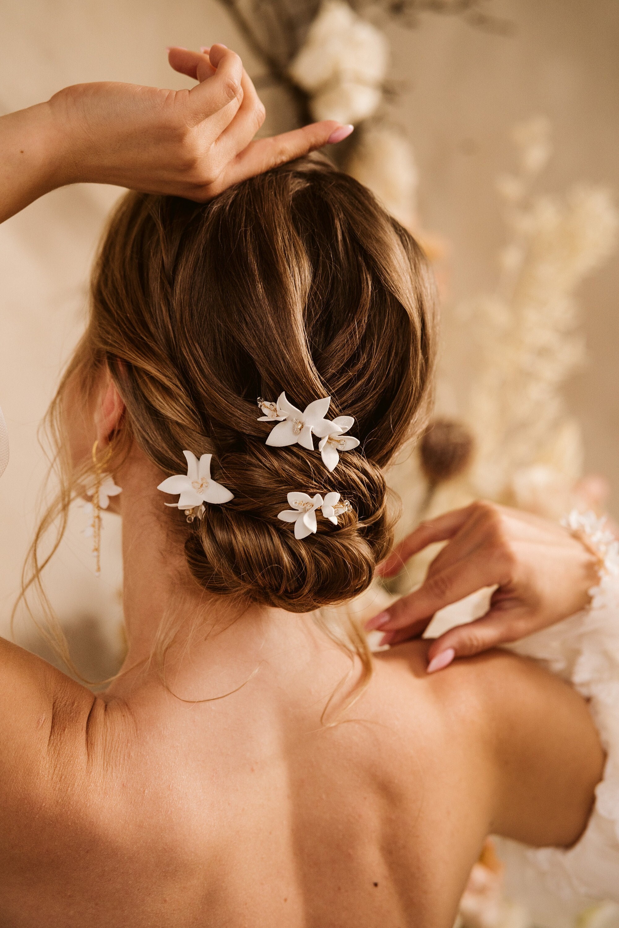 Forcine da sposa accessori per capelli da sposa, forcine da sposa, pettine per capelli da sposa con fiori spille da sposa copricapo da sposa