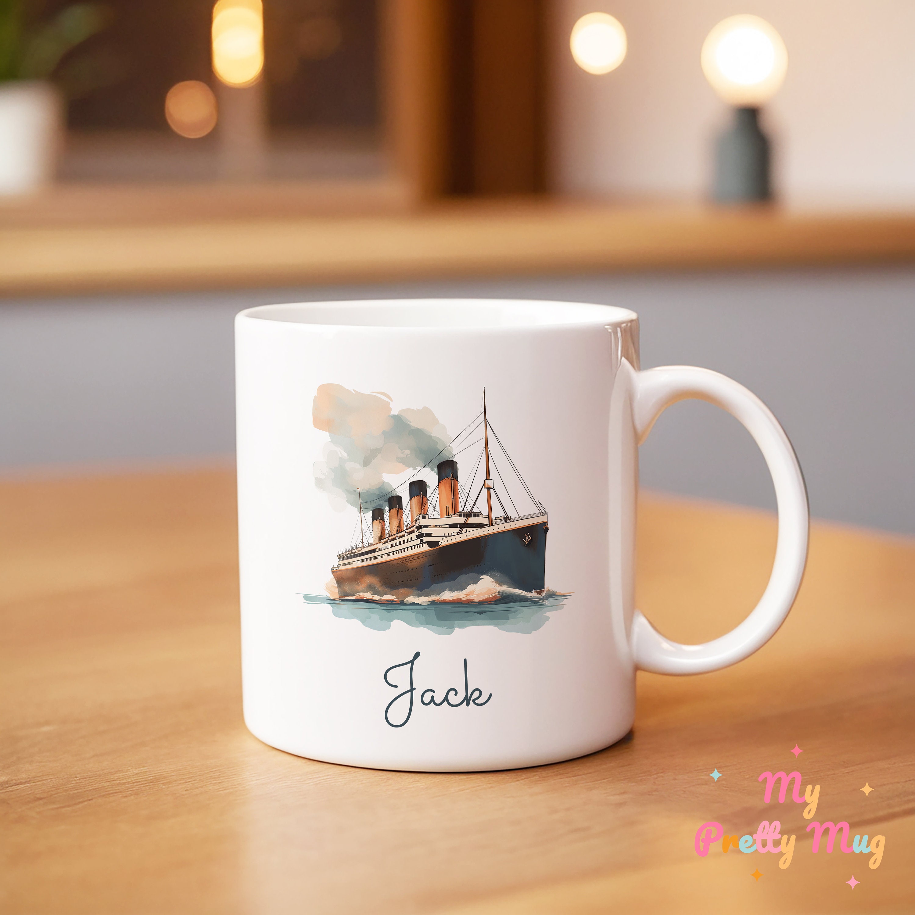 Tazza Titanic Tazza Titanic personalizzata Tazza da caffè Titanic Tazza da caffè Titanic Tazza da tè Titanic Tazza in ceramica Titanic Tazza vecchia b