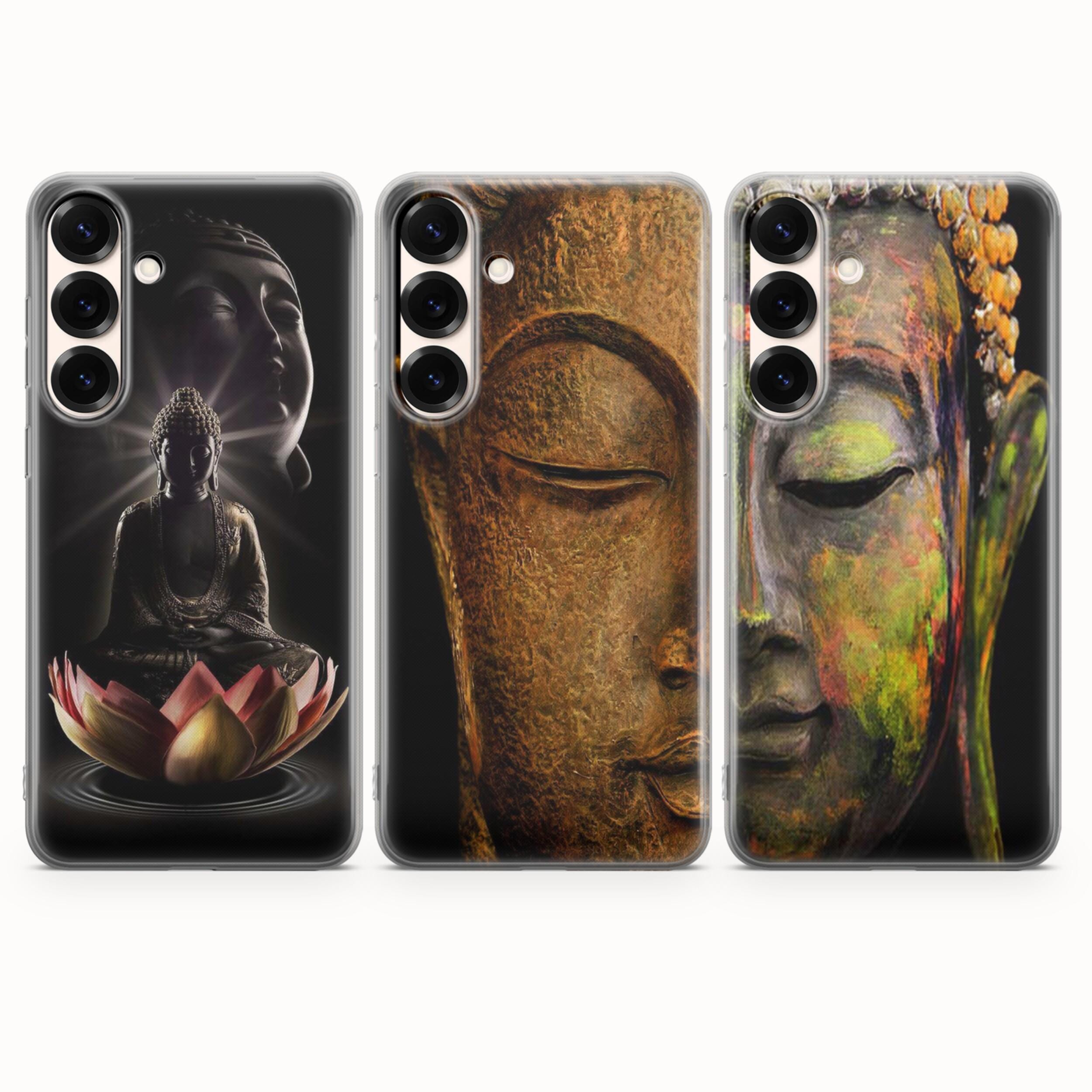 Custodia per telefono con arte di Buddha, custodia buddista per Samsung S26 S26 Plus S25 Ultra S25 S25 FE S25 Ultra S25 Edge S24 S24 FE S24 Ultra S23