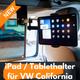 Supporto per iPad/tablet per VW California T5, T6 - da appendere alla striscia di alluminio nella zona del tetto