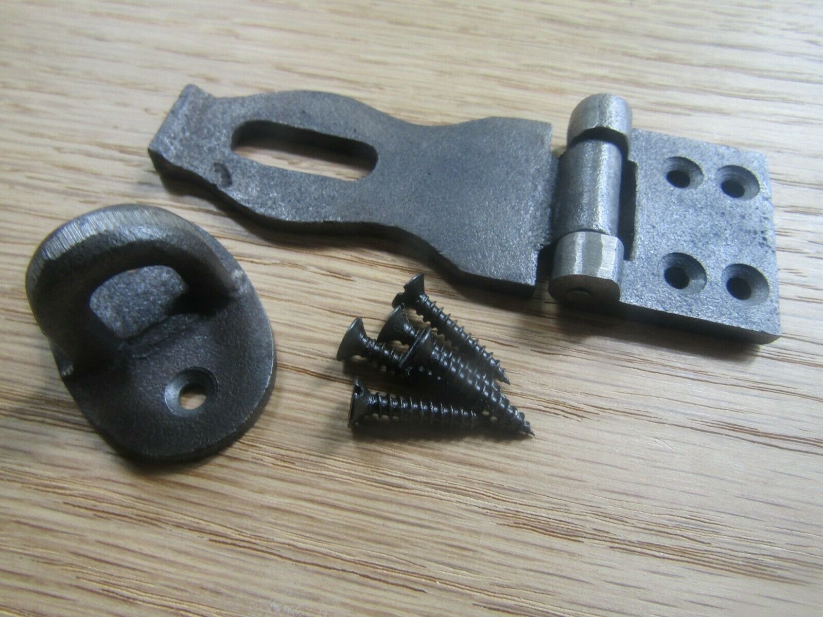 PICCOLO FERRO FERRO rustico vintage vecchio stile serratura di sicurezza e fermo a graffa per coperta scatola baule baule armadio serratura