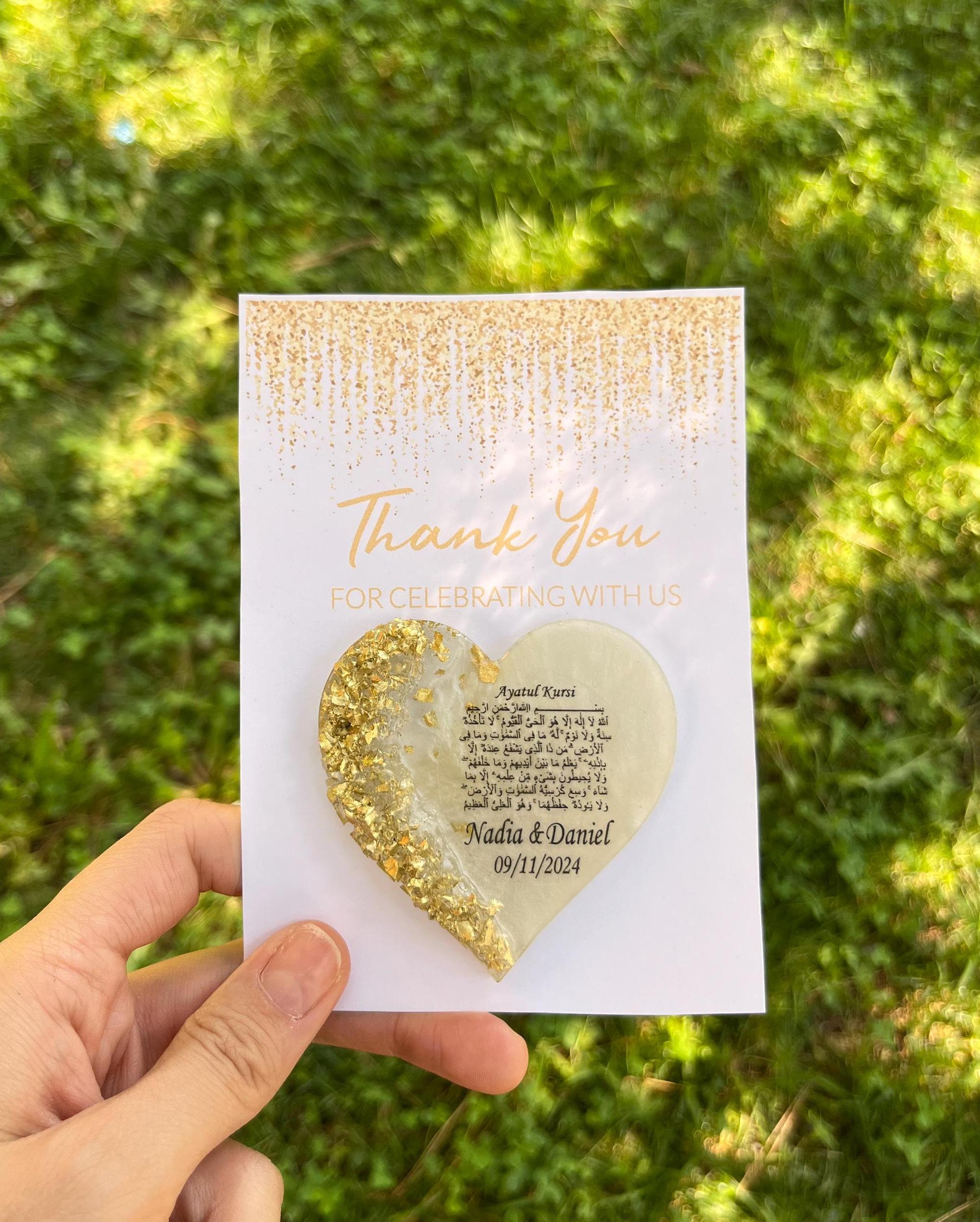 Bomboniere con magneti in resina epossidica per Ayatul Kursi, regali per baby shower islamici, bomboniere per matrimoni musulmani, magneti in resina,
