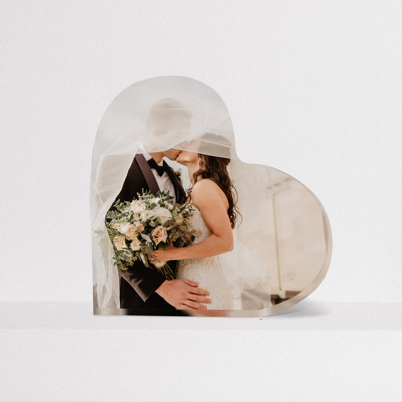 Targa acrilica con foto personalizzata, targa acrilica a forma di cuore, targa acrilica con foto personalizzata, regalo con foto personalizzata, foto