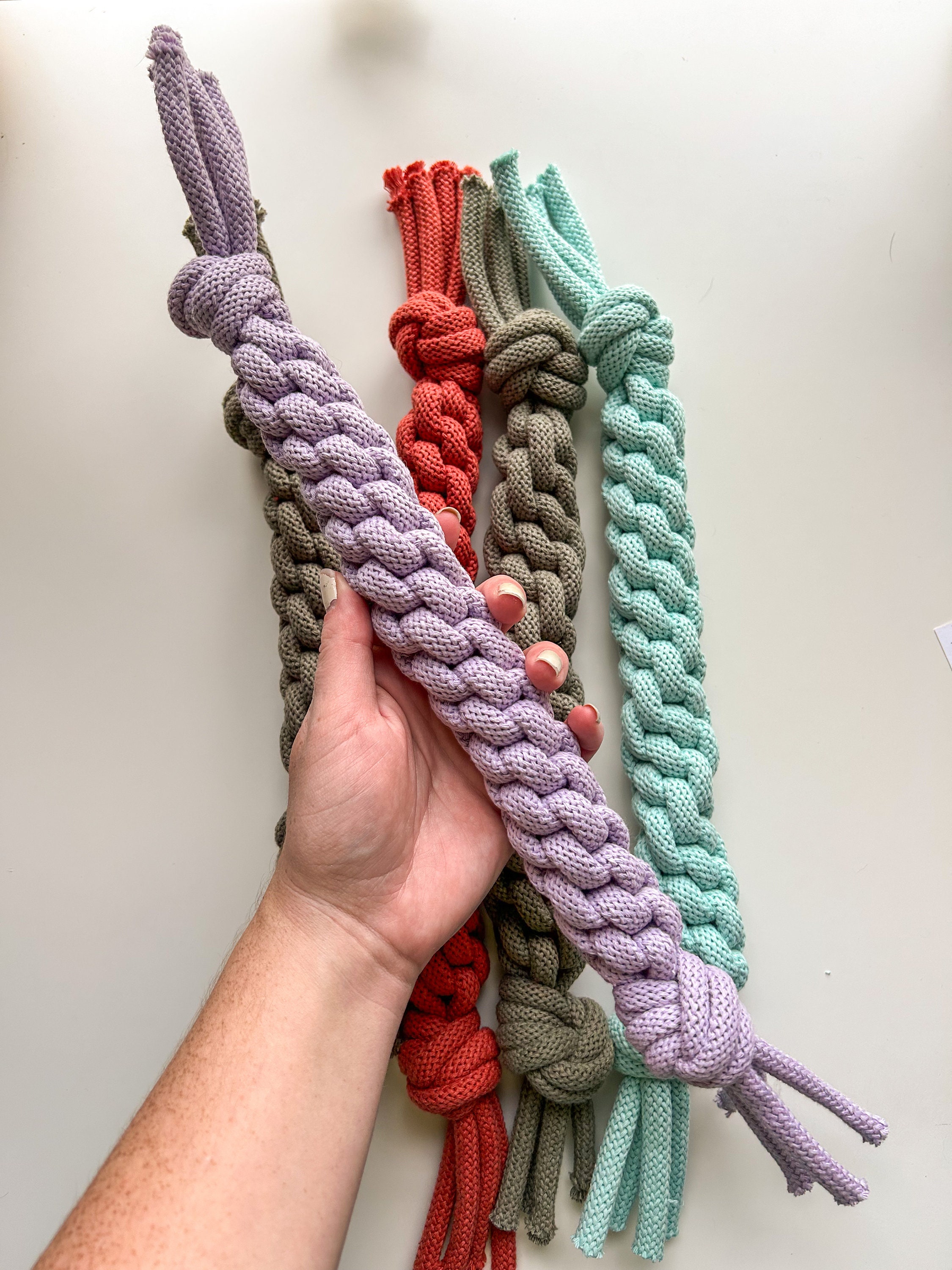 Giocattolo per cani in macramè / Giocattolo per cani / Giocattolo per cani super masticabile / Giocattolo in corda / Giocattolo per cuccioli / Giocatt