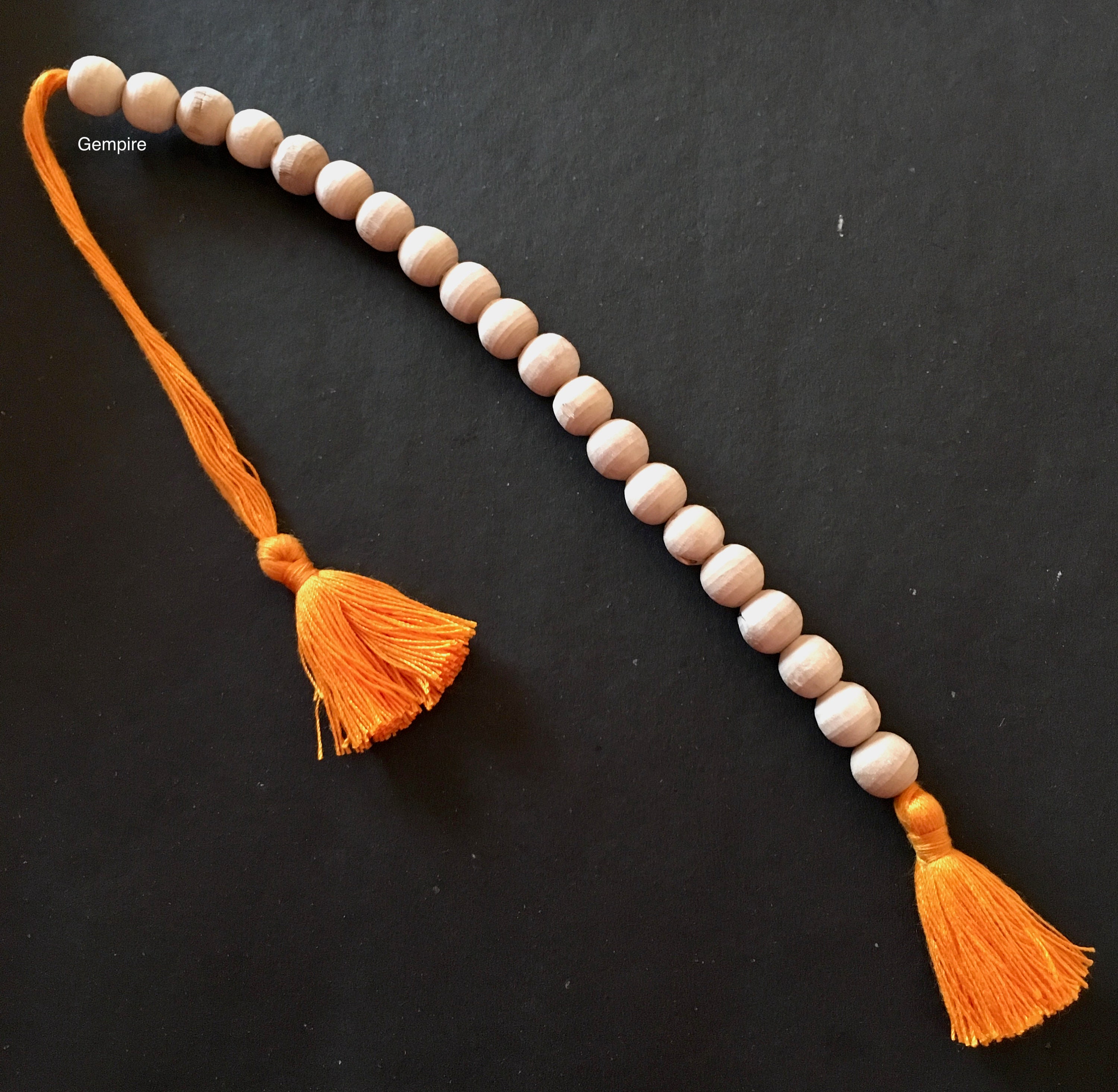 Contatore Tulsi Japa perline da 10-11 mm, Tulsi Sakshi Mala, Contatore Tulasi Mala, Contatore Tulsi per canti di perline, Contatore Krishna Japa Mala