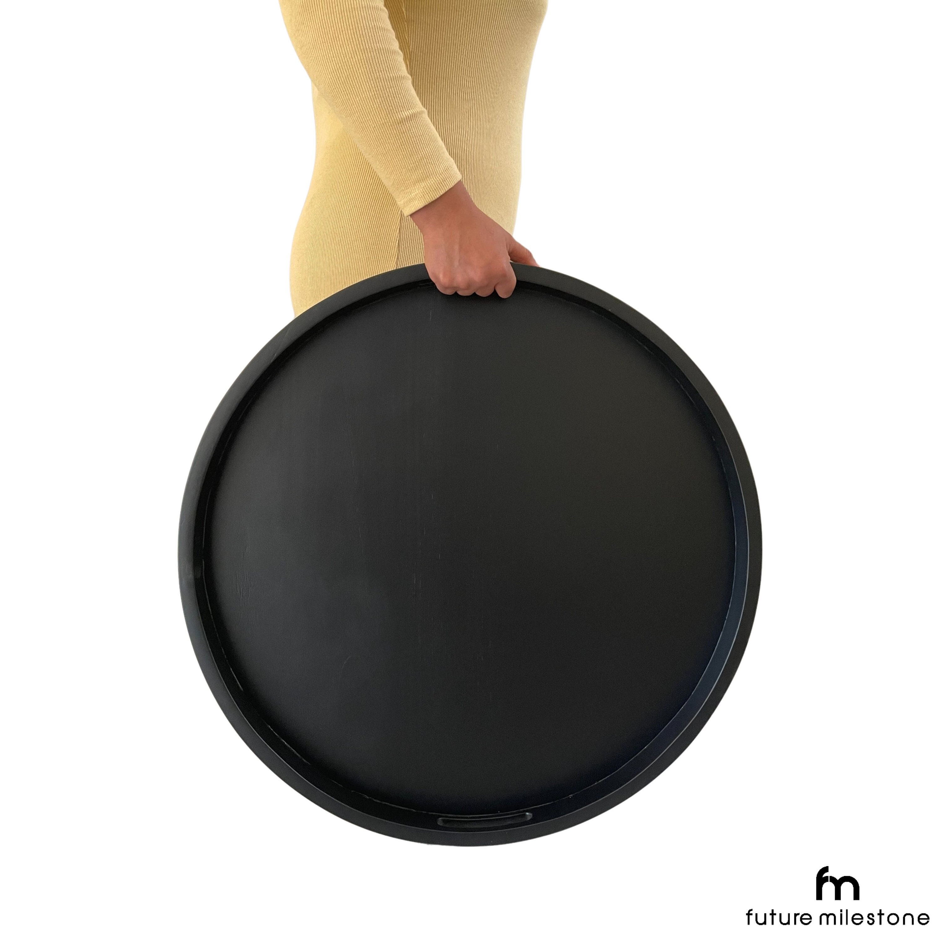 Vassoio grande per pouf, vassoio rustico, vassoio in legno, vassoio per la colazione, vassoio da cucina, vassoio da portata, vassoio in legno, decoraz