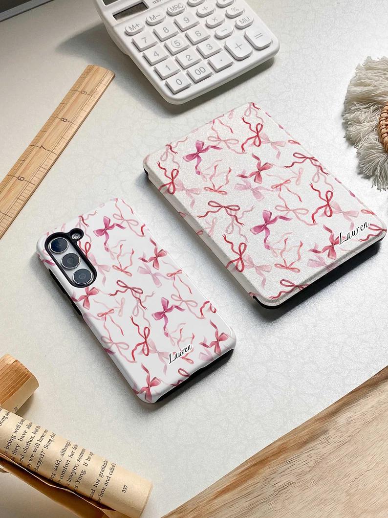 "Fiocco rosa Custodia per Kindle Paperwhite 12a generazione 2024 Custodia per Kindle Paperwhite 7\" Custodia per Paperwhite 6.8 Custodia Sribe Custodia"