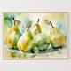 Dipinto di pere Frutta Acquerello Pera Natura morta Stampa artistica Arte da parete per cucina Poster di cibo