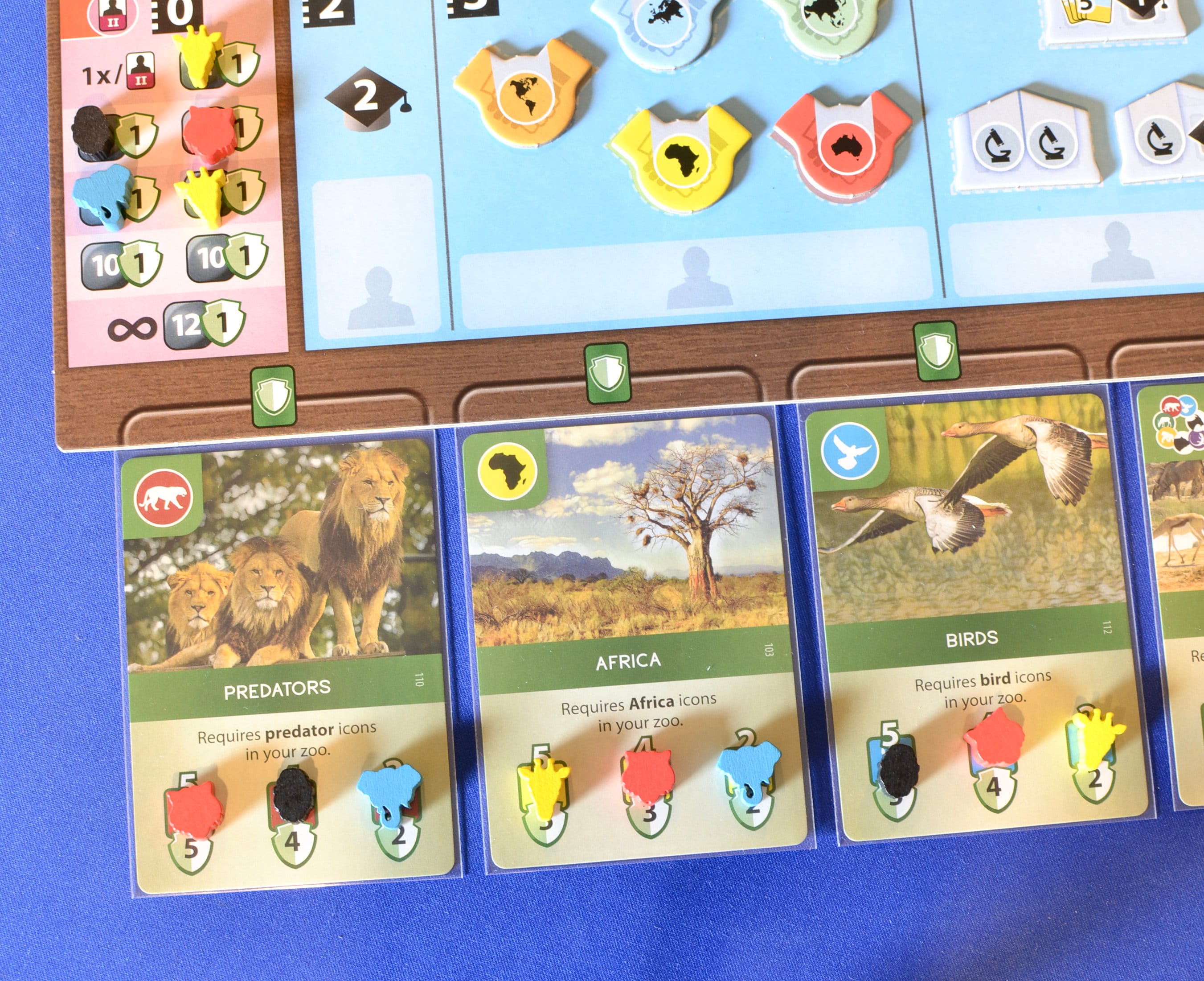 Ark Nova Meeples e gettoni in legno, set completo da 112 pezzi / Aggiornamento del gioco da tavolo