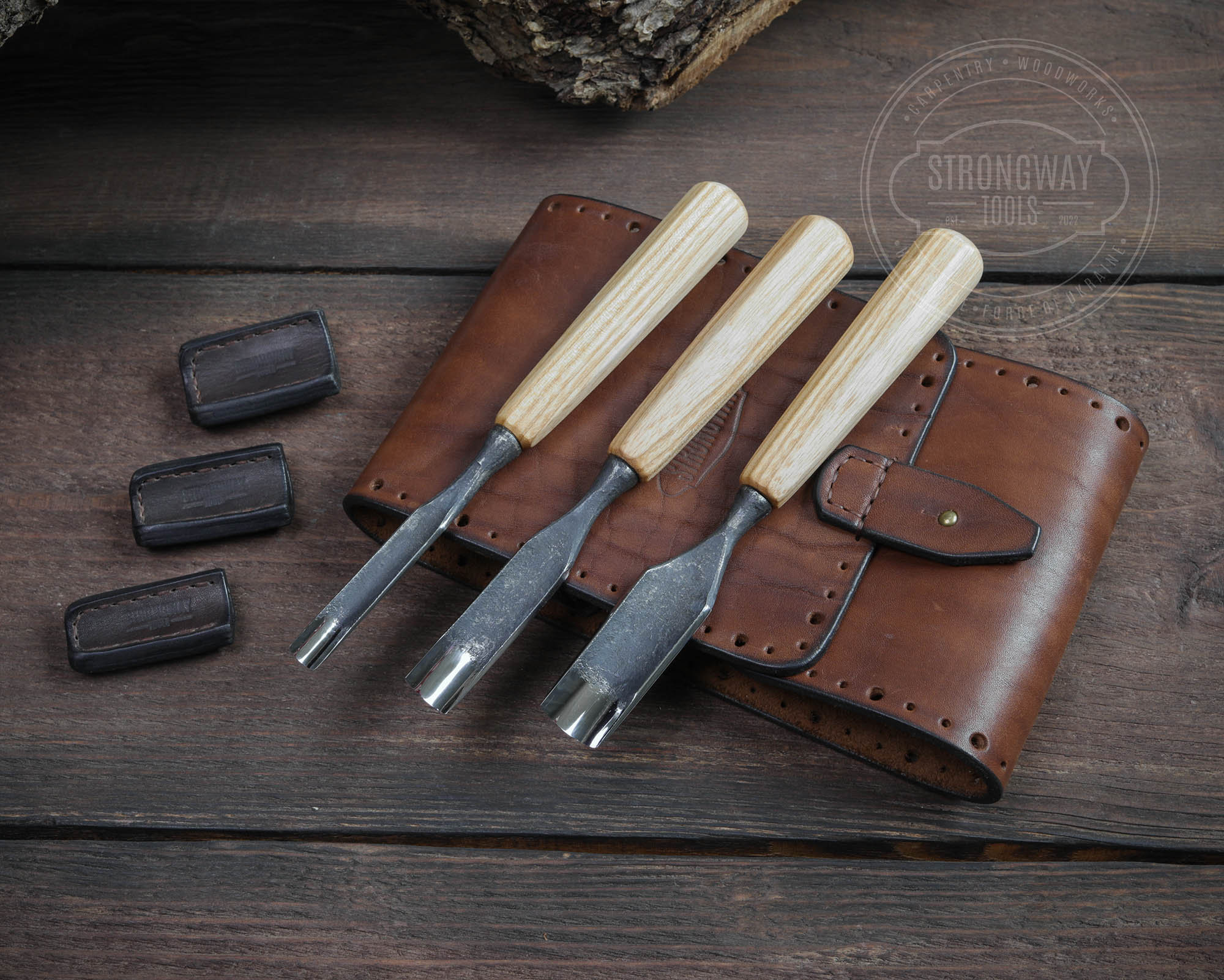 Set di scalpelli per intaglio del legno forgiato (3 pezzi), kit di utensili per la lavorazione del legno, set di utensili, utensili per intaglio