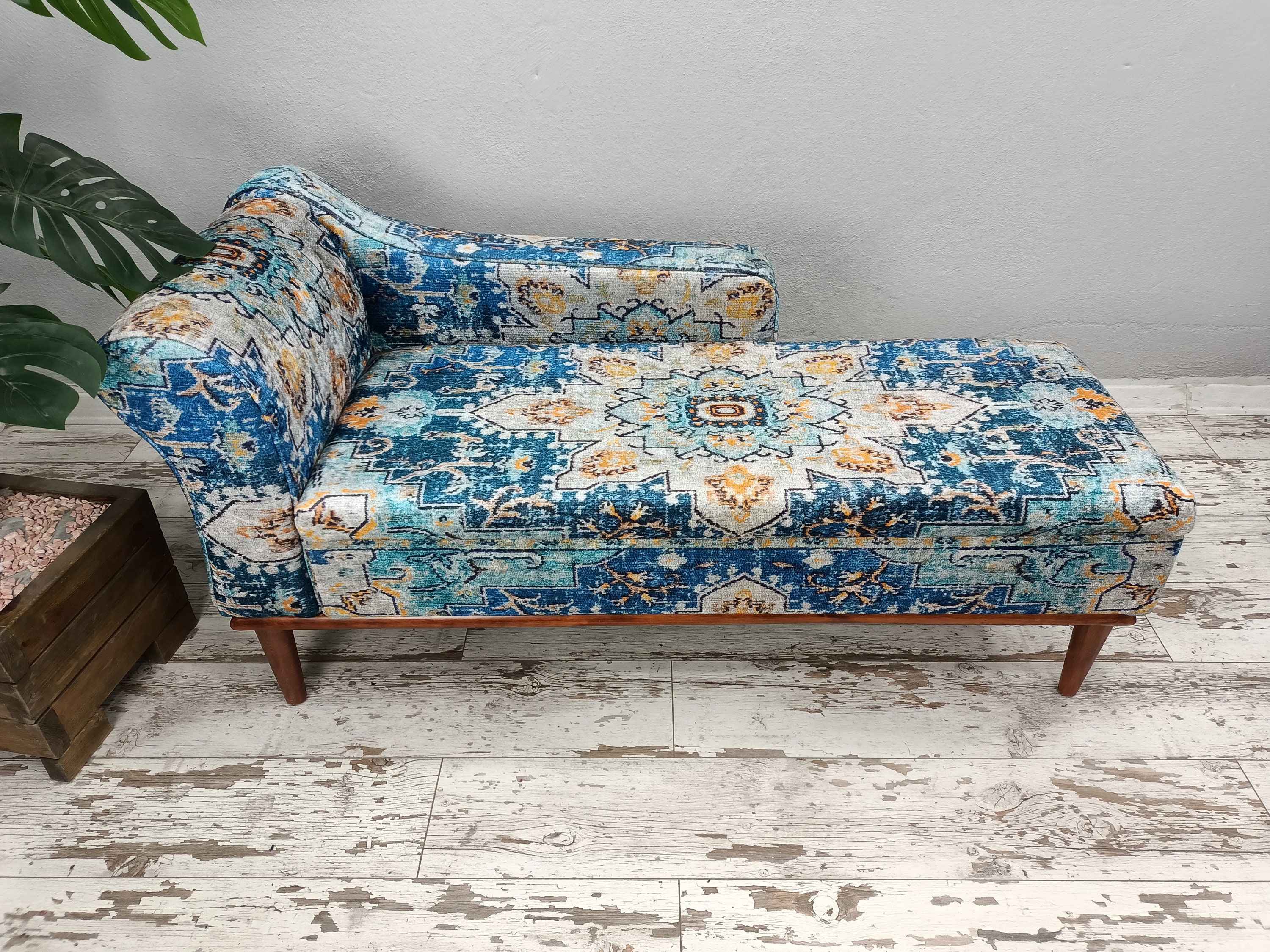 Divano chaise longue, Divano imbottito, Divano letto blu, Divano da soggiorno, Divano letto, Poltrona relax, Panca con schienale, Divano contenitore,