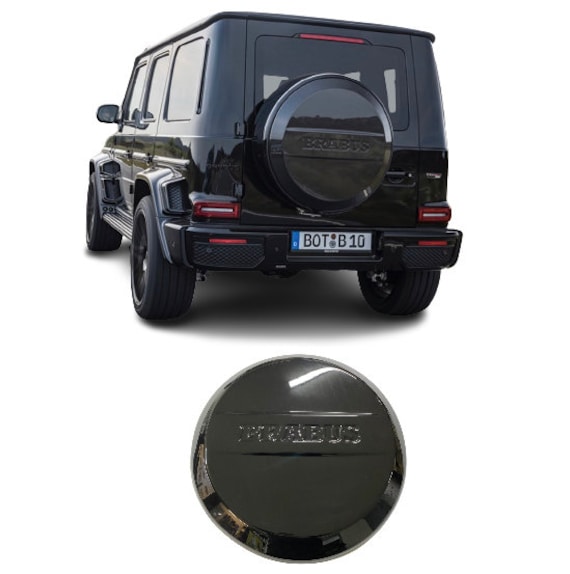 Copertura per ruota di scorta Mercedes-Benz W464 W463A Brabus Style Classe G G63 G65 NERO LUCIDO