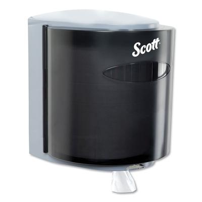 Scott 09989 Roll Center Pull Towel Dispenser, 10.3 x 9.3 x 11.9, Smoke/Gray KIM09989