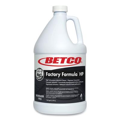 Betco 1930400 Factory Formula HP Cleaner Degreaser, 1 gal Bottle, 4/Carton - Case of 4