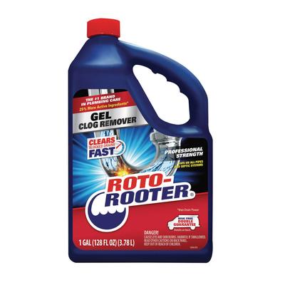 ROTO-ROOTER® 351399 Gel Clog Remover, 1 gal Bottle, 4/Carton - Case of 4