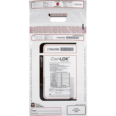 Controltek 585407 CoinLOK Plastic Coin Bags - 12