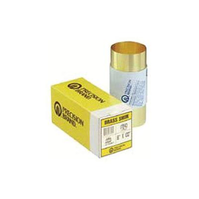Precision Brand Brass Shim Stock Rolls, 0.1, Brass, 0.003