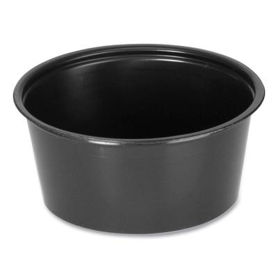 Fabri-Kal PPC200B Portion Cups, 2 oz, Black, 2,500/Carton - Case of 2500