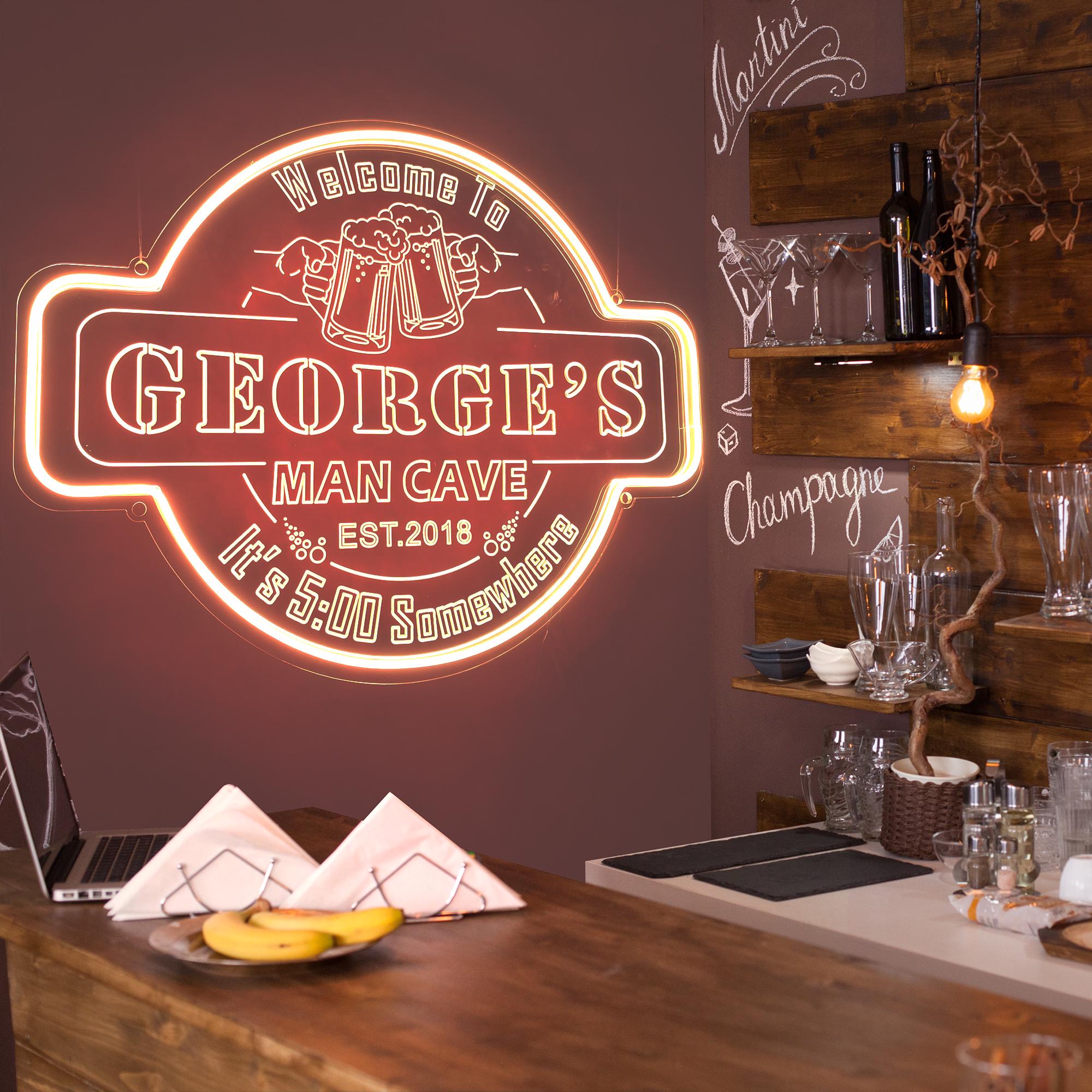 Insegne al neon personalizzate per bar, pub, birrerie, insegne al neon, insegne luminose a LED dimmerabili, insegne al neon per bar, decorazioni mural