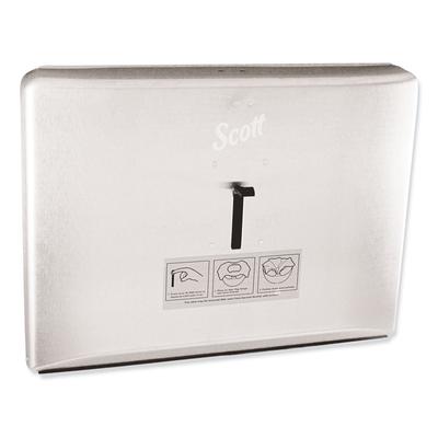 Scott® 09512 Personal Seat Cover Dispenser, 16.6 x 2.5 x 12.3, Stainless Steel