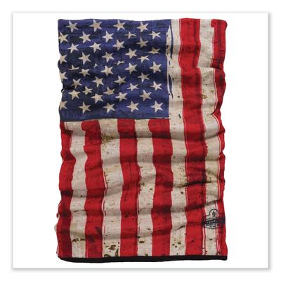 Ergodyne 42321 N-Ferno 6491 Reversible Thermal Fleece + Poly Multi-Band, One Size Fits Most, American Flag, Ships in 1-3 Business Days