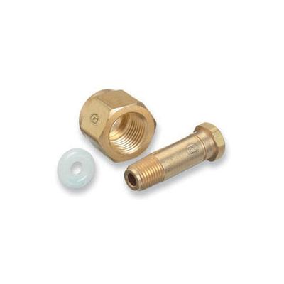 Western Enterprises Regulator Inlet Nuts, Carbon Dioxide (CO2), Brass, CGA-320, Hand-Tight (312-6-CO-2)