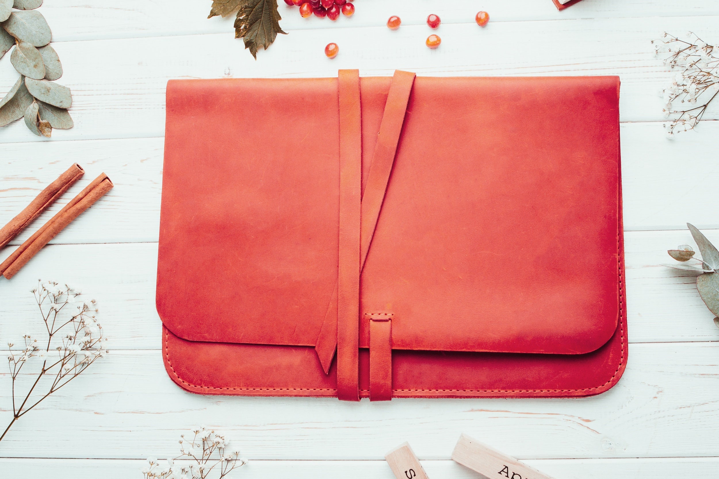 Cartella in pelle A4, Cartella in pelle A4 per donna, Portadocumenti A4, Custodia in carta, Cartella in pelle personalizzata, Cartella aziendale