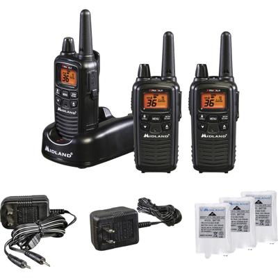 Midland Lxt633Vp3 Two-Way Radio Three Pack - 22 Radio Channels - Up To 158400 Ft - 121 Total Privacy Codes - Silent Operation, Hands-Free - Aaa - Nickel Metal Hydride (Nimh)