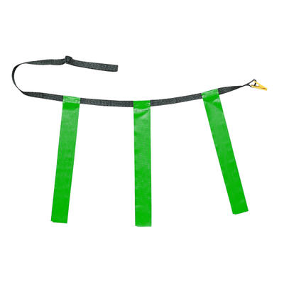 Champion Sports Adult Triple Flag Football Belts, Green/yellow, Pack Of 12