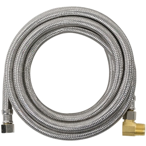 Certified Appliance Accessories Braided Stainless Steel Dishwasher Connector With Mip Elbow - 96