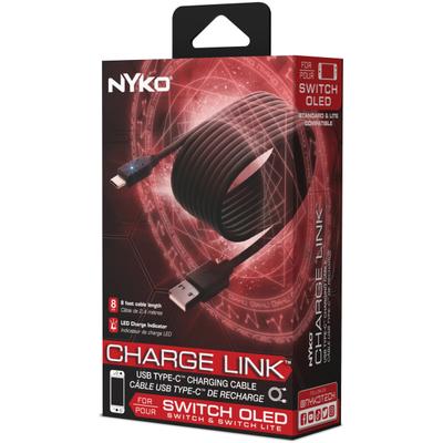 Nyko Charge Link For Nintendo Switch, Switch Lite And Switch OLED, Black, NYK87319