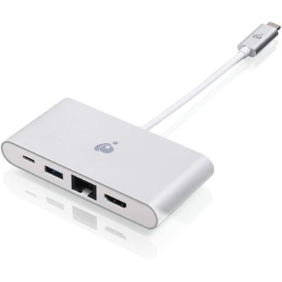Iogear Usb-C 4K Multiport Adapter (Hdmi, Gbe, Usb Type-A, Usb-C) - For Notebook - Usb Type C, Thunderbolt 3 - 3 X Usb Ports - 1 X Usb 3.0 - Network (Rj-45)
