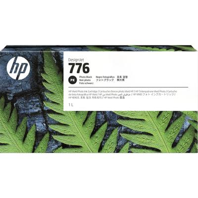 HP 776 DesignJet High-Yield Photo Black Ink Cartridge, 1XB11A