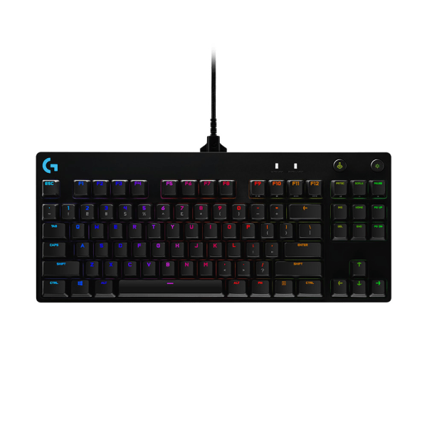 Logitech G Pro Mechanical Gaming Keyboard - Keyboard - Backlit - Usb - Key Switch: Gx Blue Clicky - Black