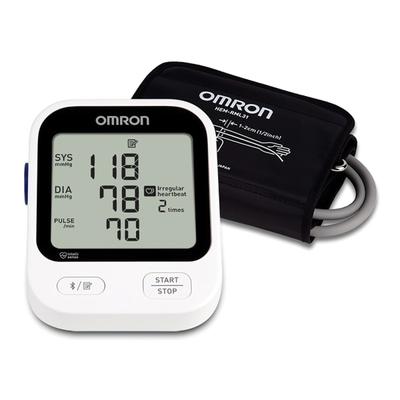Omron 5 Series Digital Upper Arm Blood Pressure Monitor With D-Ring Cuff, 1 Size, Black/white