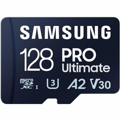 Samsung Pro Ultimate 128 Gb Class 10/uhs-I (U3) V30 Microsdxc - 1 Pack - 200 Mb/s Read - 130 Mb/s Write - 10 Year Warranty