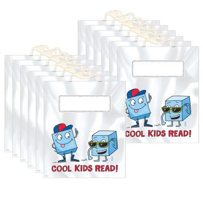 Creative Teaching Press Book Buddy Bags, Cool Kids Read, 12-1/2" X 10-1/2", 6 Bags Per Pack, Set Of 2 Packs