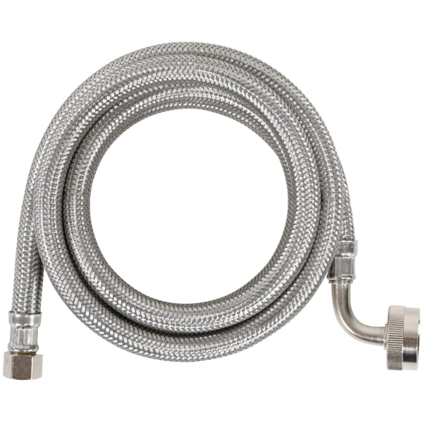 Certified Appliance Accessories Braided Stainless Steel Dishwasher Connector With Fgh Elbow - 60" - Silver, Stainless Steel - Dw60Ssl