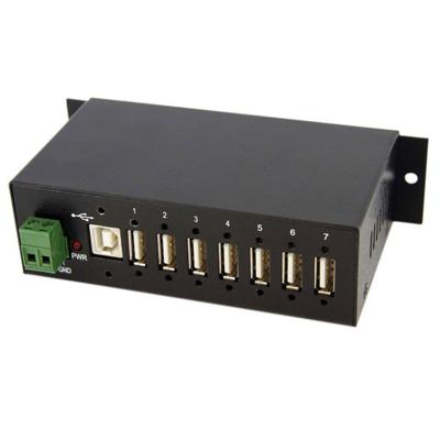 Startech.com Mountable Rugged Industrial 7 Port Usb 2.0 Hub - Add 7 External, Wall/din Rail Mountable Usb 2.0 Ports From A Single Usb Connection - Usb 2.0 Hub