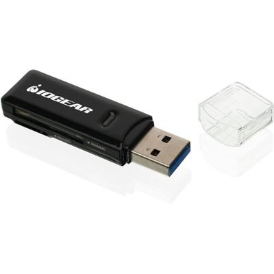 Iogear Compact Usb 3.0 Sdxc/microsdxc Card Reader/writer - Sd, Sdhc, Sdxc, Multimediacard (Mmc), Micro Size Multimediacard (Mmc), Reduced Size Multimediacard (Mmc), Minisd, Microsd, Minisdhc, Microsdhc, Microsdxc