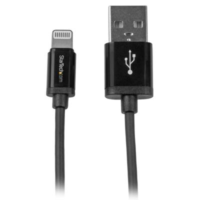 Startech.com 1M (3 Ft) Black Apple 8-Pin Lightning Connector To Usb Cable For Iphone / Ipod / Ipad - 3.28 Ft Lightning/usb Data Transfer Cable For Ipod, Ipad, Iphone