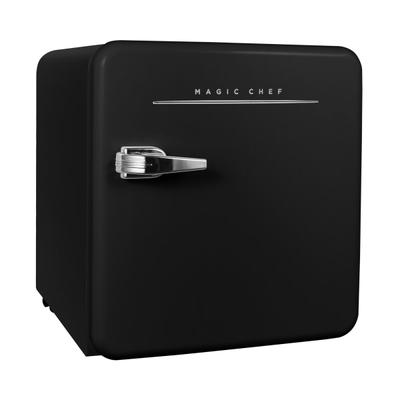 Magic Chef 1.6 Cu. Ftretro Mini Fridge With Manual Defrost, Black