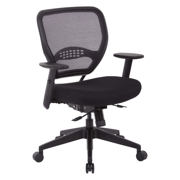 Office Star Space Seating 55 Series Air Grid Mesh Office Chair, Black