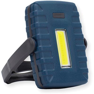 Carson Compact Cob Led Flashlight With Hook & Stand, 3-5/16" X 5/8", Blue