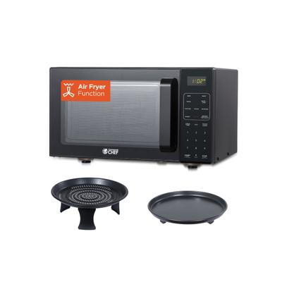 Commercial Chef 5-In-1 Countertop Microwave Air Fryer Combo, 0.9 Cu. Ft., Black