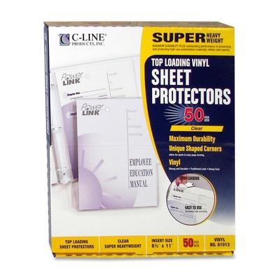 C-Line Vinyl Top-Loading Sheet Protectors, 8 1/2