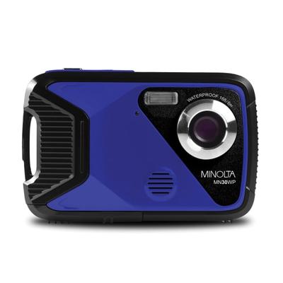 Minolta Waterproof Mn30Wp 21-Megapixel/1080P Digital Zoom Camera With 4X Lens, Blue