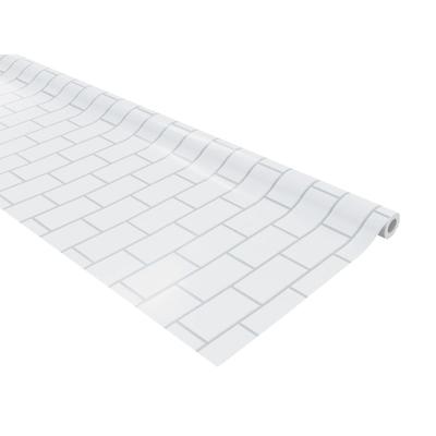 Pacon Fadeless Bulletin Board Art Paper, White Subway Tile, 48" X 50'