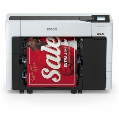 Epson Surecolor T3770De A1 Inkjet Large Format Printer - 24" Print - Color - 6 Color(S) - 65 Second Color Speed - 2400 X 1200 Dpi - 4 Gb - Usb - Ethernet - Plain Paper
