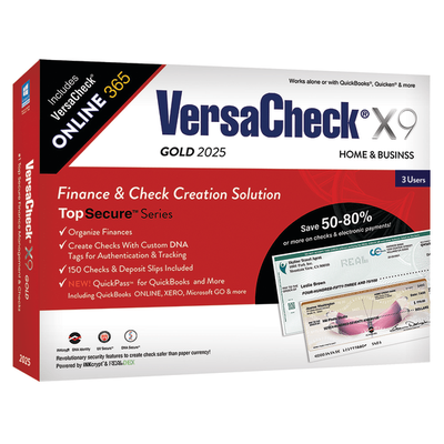 Versacheck X1 Gold Versacheck Online Gold Bundle, 2025, For 3 Users, 1-Year Subscription, Pc, Product Key/download